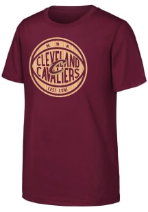 Cleveland Cavaliers Youth Maroon Free Throw Short Sleeve T-Shirt