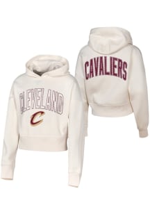 Cleveland Cavaliers Girls White Franchise Player Long Sleeve Hooded Sweatshirt