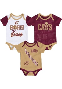 Cleveland Cavaliers Baby Maroon Born To Hoop One Piece
