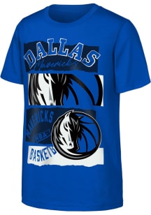 Dallas Mavericks Youth Blue In The Paint Short Sleeve T-Shirt