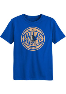 Dallas Mavericks Boys Blue Free Throw Short Sleeve T-Shirt