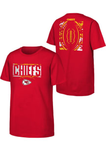 Kansas City Chiefs Youth Red The Blitz Short Sleeve T-Shirt