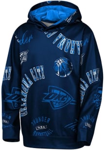 Oklahoma City Thunder Youth Navy Blue Moving Violation Long Sleeve Hoodie