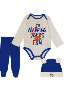 Philadelphia 76ers Infant Blue Little Champ Set Top and Bottom