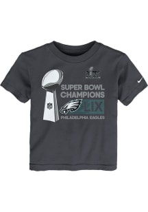Nike Philadelphia Eagles Toddler Anthracite 2024 Super Bowl Champions LR Trophy Collection Short S..
