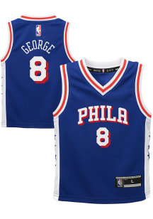 Paul George  Outer Stuff Philadelphia 76ers Boys Blue Icon Replica Basketball Jersey