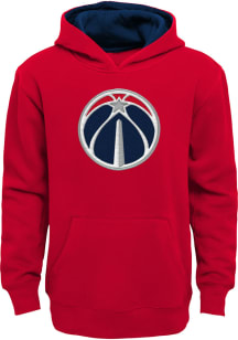 Washington Wizards Boys Red Prime Long Sleeve Hooded Sweatshirt