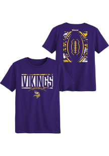 Minnesota Vikings Boys Purple The Blitz Short Sleeve T-Shirt