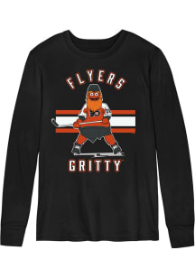 Gritty  Outer Stuff Philadelphia Flyers Boys Black Gritty Life Long Sleeve T-Shirt