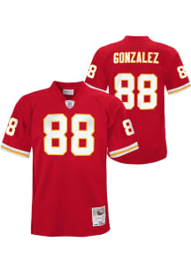 Tony Gonzalez Kansas City Chiefs Youth Red Mitchell and Ness Legacy Home Football Jersey