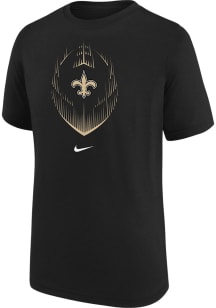 Nike New Orleans Saints Boys Black Nike Legend Icon Short Sleeve T-Shirt