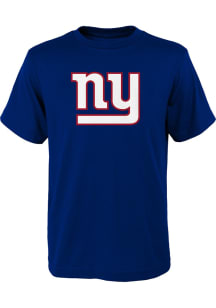 New York Giants Youth Blue Primary Logo Short Sleeve T-Shirt