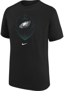 Nike Philadelphia Eagles Boys Black Nike Legend Icon Short Sleeve T-Shirt