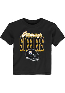 Pittsburgh Steelers Toddler Black Tall Boy Short Sleeve T-Shirt