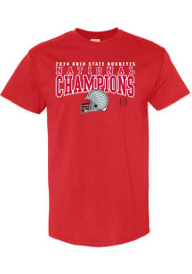 Ohio State Buckeyes Youth Red 2024 Football National Champions Short Sleeve T-Shirt