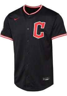 Nike Cleveland Guardians Youth Navy Blue Alt Limited Blank Jersey