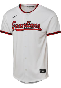 Nike Cleveland Guardians Youth White Home Replica Blank Jersey