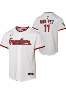 Jose Ramirez  Nike Cleveland Guardians Youth White Home Limited Jersey
