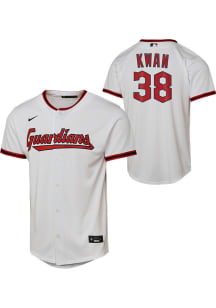 Steven Kwan  Nike Cleveland Guardians Youth White Home Replica Jersey
