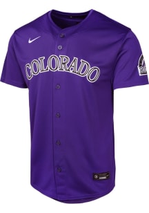 Nike Colorado Rockies Youth Purple Alt Limited Blank Jersey