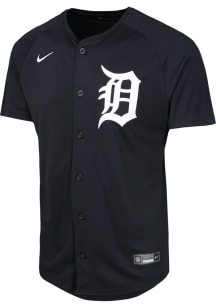 Nike Detroit Tigers Youth Navy Blue Alt 2 Limited Blank Jersey