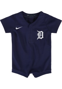 Nike Detroit Tigers Baby Navy Blue Alt Replica Romper Jersey Baseball Jersey