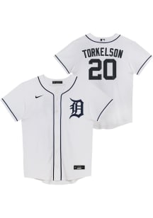 Spencer Torkelson  Detroit Tigers Boys White Home Replica Baseball Jersey