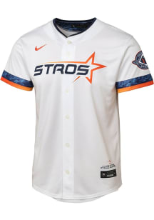 Nike Houston Astros Youth White City Connect Limited Blank Jersey