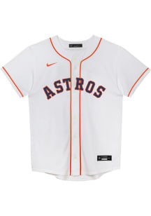 Nike Houston Boys White Home Replica Blank Baseball Jersey