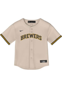 Nike Milwaukee Brewers Toddler White Home Replica Blank Jersey