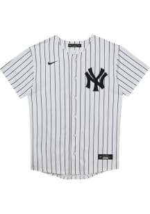 Nike NY Yankees Boys White Home Replica Blank Baseball Jersey
