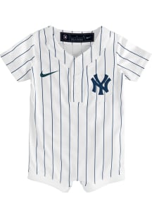 Nike New York Yankees Baby White Home Replica Romper Jersey Baseball Jersey