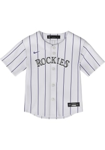 Nike Colorado Rockies Toddler White Home Replica Blank Jersey