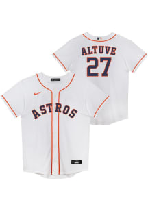 Jose Altuve  Houston Astros Boys White Home Replica Baseball Jersey
