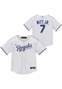 Bobby Witt Jr  Kansas City Royals Baby White Home Replica Jersey Baseball Jersey
