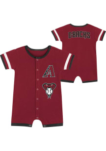 Arizona Diamondbacks Baby Red Double Hit Short Sleeve One Piece