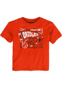 Baltimore Orioles Toddler Orange Ball Park Fun Short Sleeve T-Shirt