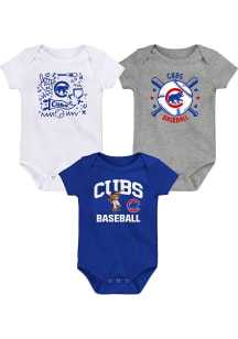 Chicago Cubs Baby Blue Batter Up One Piece