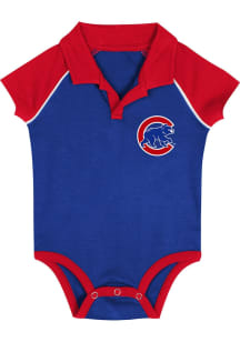 Chicago Cubs Baby Blue Line Drive Short Sleeve One Piece