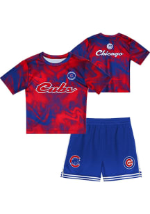 Chicago Cubs Boys Blue Pinch Hitter Infielder Set Top and Bottom