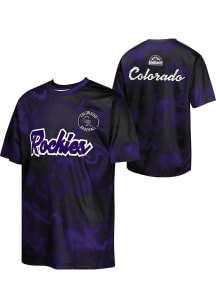 Colorado Rockies Youth Black Pinch Hitter Short Sleeve T-Shirt
