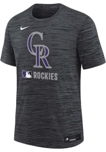 Nike Colorado Rockies Youth Black Velocity Short Sleeve T-Shirt