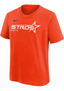 Nike Houston Astros Youth Orange Nike City Connect Wordmark Short Sleeve T-Shirt