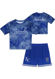 Kansas City Royals Boys Light Blue Pinch Hitter Infielder Set Top and Bottom