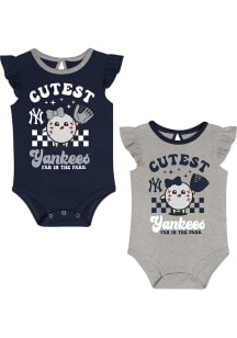 New York Yankees Baby Lavender Cutie Ball Set One Piece