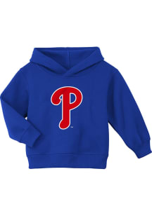 Philadelphia Phillies Toddler Blue Team Logo Long Sleeve Hooded Sweatshirt