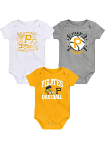 Pittsburgh Pirates Baby Black Batter Up One Piece