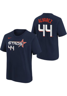 Yordan Alvarez Houston Astros Youth Navy Blue City Connect NN Player Tee
