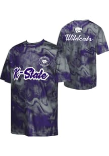 K-State Wildcats Youth Purple Hand Off Short Sleeve T-Shirt