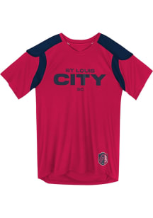 St Louis City SC Toddler Red Wordmark T-Shirt